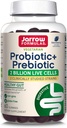 Jarrow Formats Probiotic + Prebiotic 饮食补充,消化健康,Gut Flora+Immune健康 - 2亿 CPU - 2 临床研究草原 - 60 Gummys - 黑莓火焰