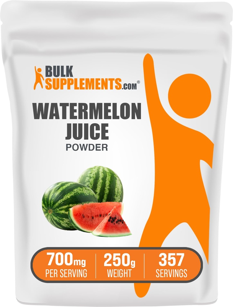 Bulk Assupports.com 西瓜汁粉 - 来自西瓜水果,水果粉,Hydation Supplement - 700mg / service, 250g (8.8 oz) (一包)