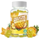 Creatine Monohydrate Gummys for Men & Women - Advanced Formulated W/L-Taurine + Vitamin B12,无糖菜补充品,90 Pineapple Gummys