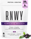 25g Acai蛋白 + 5g Creatine Powder, Vegan 植物基蛋白带消化酶以构建和回收, 21 services