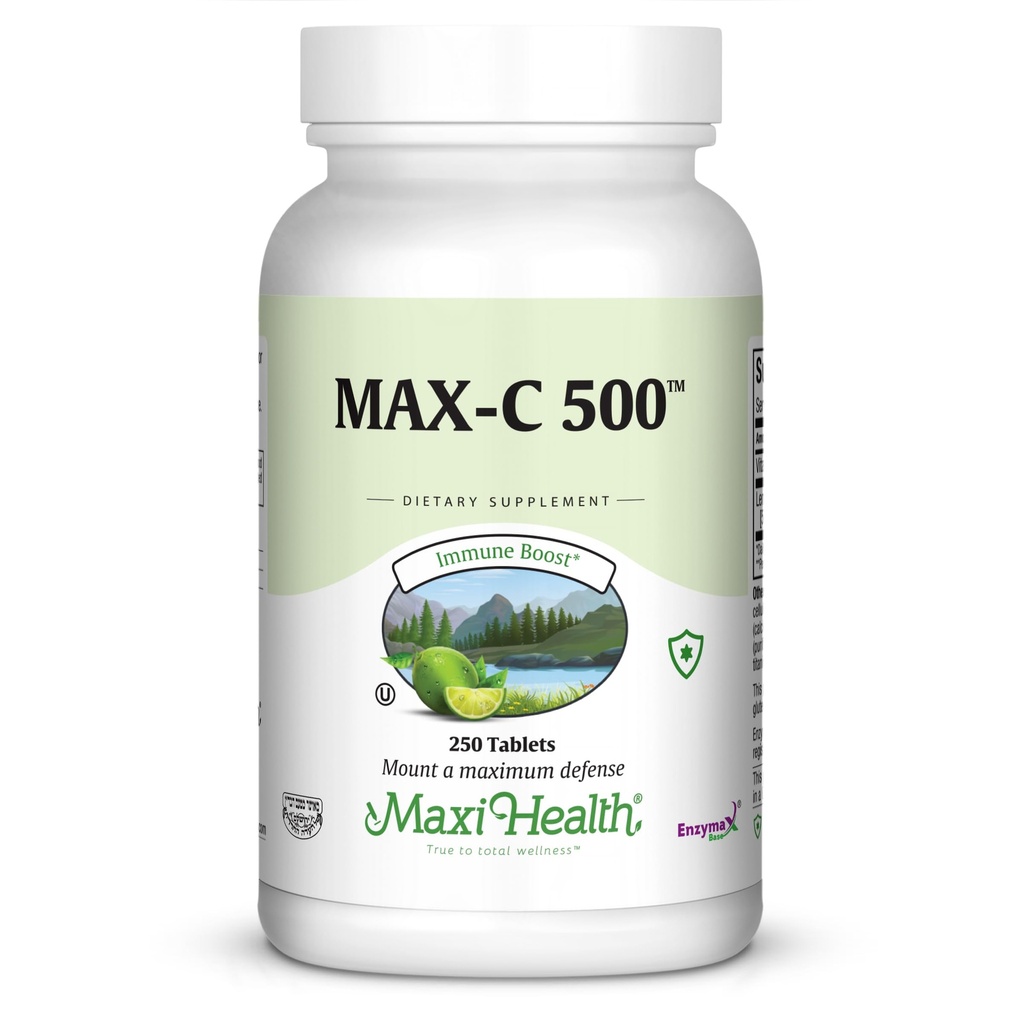 Maxi Health MAX C 500毫克-维生素C-与柠檬生物氟类复合物-250片