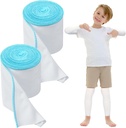 2 Rolls Wet Crazings Bandage for Eczema 3.54' × 1.97 yd Wet Crazing治疗成人儿童(蓝色)