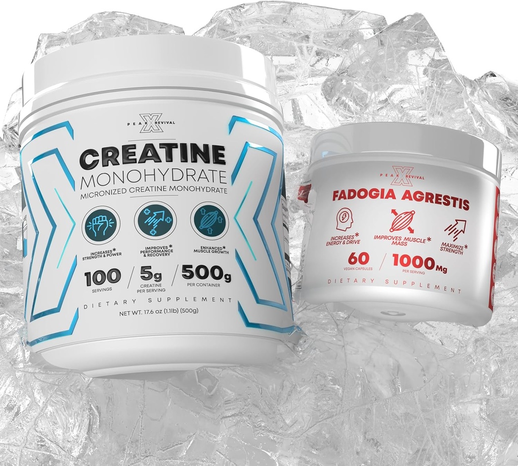 性能微晶体单水合物粉末补充剂+ Fadogia Agrestis Gluten Free, Non-GMO, Vegan