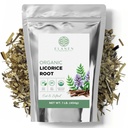 Elanen Naturals Organic Licorice Root 1 lb. (16 oz.), USDA Certified Organic Licorice Root Tea, Licourice Bulk Chopped, Liquorice, Raiz de Regaliz Licrice, Glycyrrhiza glabra, Cut & Sifted