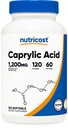 Nutricost Caprylic Acid 1200mg, 120 Softgels