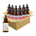 Herbal Papaya Kids Calm Support Liquid Extract 1oz with Magnesium Glycinate, Magnesium Citrate, Kids Multivitamin - Magnesium for Kids - 1oz Bottle, 12 Units