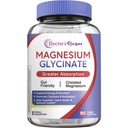 Doctor's Recipes Magnesium Glycinate Supplement, Amino Acid Chelated, Non Buffered, High Absorption, Easy on Stomach, Support Calm, Bone, Heart, Energy, Nerve, 90 Vegan Capsules