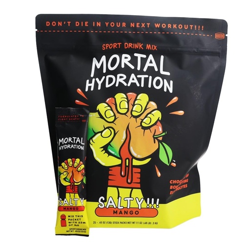 – Bold Electrolyte Drink Mix | Adjustable Sodium 450–920mg | Clean, Low-Carb Hydration for Cycling, Running, Endurance Training & Everyday Hydration | 25 Servings | Salty Mango