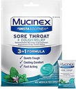 Mucinex InstaSoothe Sore Throat + Cough Relief Alpine Herbs & Mint Flavor, 快速代理, 冷却舒适, 强效酸喉口腔疼痛解脱器, 40个药剂滴