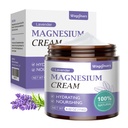 Magnesium Cream - Natural Magnesium Lotion - Body Butter with Shea Butter & Coconut Oil - Fast-Absorbing, Lightweight - Deep Hydration for All Skin Types - Suitable for Kids (Lavender)