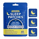 Adelbras Sleep Patches for Adults, 60 Count, Easy to Apply Nighttime Patches with Natural Ingredients, No Pills, No Gummies, Simple Sleep Support for Men & Women