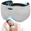 Sleep Headphones Bluetooth 6.0 Sleep Mask for Side Sleepers, 20H Playtime | Sleeping Headphones, Adjustable Blackout Eye Mask for Travel Meditation, Noise-Reducing Gifts for Women Men