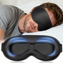 FACEMOON Blackout Weighted Eye Mask, 3D Sleep Mask for Men, Travel Gadgets
