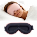 3D Blackout Cooling Gel Eye Mask: 6oz Weighted Cold Compress, Deep Relaxation & Meditation Mask for Women, Nurse Night Shift Recovery, Headache & Stress Cooling Comfort, Gift Ready, Pink