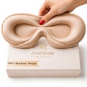 Anemone Contour Sleeping Mask for Women – Softer Than Silk Eye Masks for Sleep, Complete Blackout, Zero Eye Pressure Fit, Lightweight, Eye Care, Travel Essentials Included