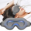 3D Blackout Weighted Eye Mask for Sleep, Eye Cover for Men Women, Gray