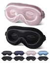 BeeVines 22 Momme Silk Sleep Mask, 3D Contoured Eye Masks for Women(2 Pack)