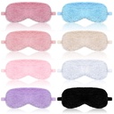 Geyoga 8 Pcs Plush Sleep Eye Masks for Women, Faux Fur Sleeping Masks
