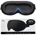 Gritin 100% Blackout Sleep Eye Mask for Women Men, Zero Pressure Sleep Mask