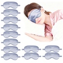 12PACK Silky Sleep Masks Satin Eye Mask Silk Eyes Cover for Sleeping Blackout Eyeshades Soft Blindfold Travel Nap Gifts