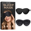 Sleep Mask for Side Sleepers, 3D Contoured Eye Mask for Sleeping, Soft Memory Foam Eye Cover with Adjustable Strap, No Pressure on Eyes, Travel Sleep Mask for Men Women, Shift Work & Naps