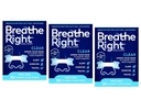 Breathe Right Nasal Strips - Clear - for Sensitive Skin - Sm/Med Clear Strips - 30 Count Strips Per Box - Pack of 3