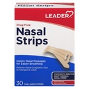 LEADER Nasal Strips Tan Large, 30 Count per Box Reduces Snoring and Improves Breathing (4 Boxes)