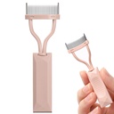 Eylash Comb Separator, Arc 设计 Lash 定义器 Comb 化妆机 Mascara Comb 应用器 带封面,眼部化妆笔刷工具(Naked Pink)