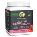 Sunwarrior Pre Workout Powder Energy Drink | Vegan Plant-Based Supplement | Pump, Hydrate, Focus, Endurance, & Strength Builder | Watermelon Flavored 30 Servings | Active Preworkout