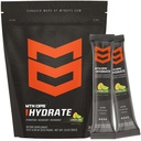 MTN OPS Hydrate Electrolytes Powder Drink Mix, 20 Single Serving On-The-Go Electrolyte Packs with Over 1000mg of Electrolytes per Serving, Lemon Lime