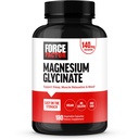 Force Factor Magnesium Glycinate, Magnesium Supplement for Women and Men to Support Sleep, Muscle Relaxation, and Mood, Easy on The Stomach, Vegan, 3-Month Supply, 180 Capsules
