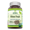 Herbal Secrets Vitex Fruit 400 mg 250 Veggie Capsules Supplement | Non-GMO | Gluten Free | Made in USA