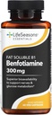 LifeSeasons Benfotiamine 300 mg per 2 Capsules – High‑Absorption Fat‑Soluble Vitamin B1 Supplement for Nerve & Metabolic Support, Cognitive & Circulatory Health – 60 Vegan Capsules