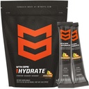MTN OPS Hydrate Electrolytes Powder Drink Mix, 20 Single Serving On-The-Go Electrolyte Packs with Over 1000mg of Electrolytes per Serving, Mango Peach